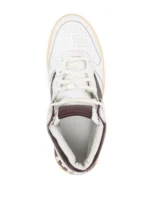 RHUDE LOGO HIGH TOP SNEAKERS