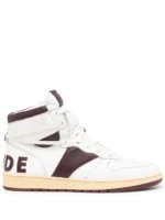 RHUDE LOGO HIGH TOP SNEAKERS