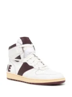 RHUDE LOGO HIGH TOP SNEAKERS