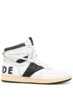 RHUDE COLOUR BLACK HIGH TOP SNEAKERS