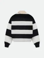 RHUDE STRIPED PIQUE POLO