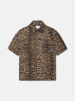 RHUDE LEOPARD BOXY WORK SHIRT