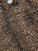RHUDE LEOPARD BOXY WORK SHIRT