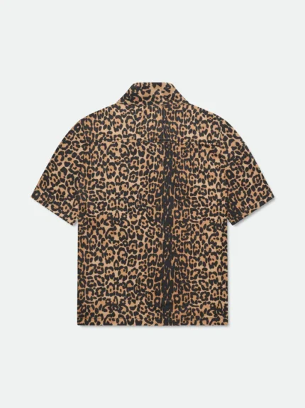 RHUDE LEOPARD BOXY WORK SHIRT