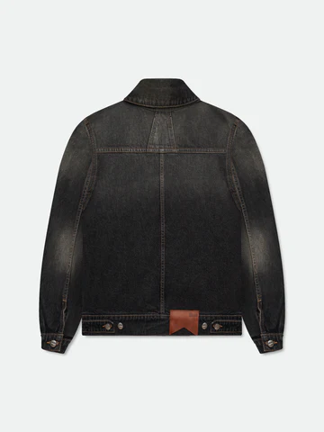 RHUDE TIRE DENIM TRUCKER JACKET