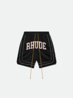 RHUDE BAGGY COLLEGIATE LOGO SHORT