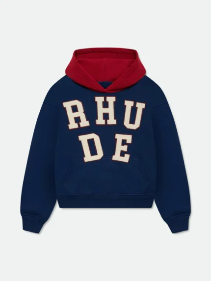 RHUDE CHENILLE PATCH LOGO HOODIE