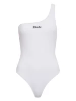 RHUDE ONE SHOULDER OPEN BACK SWIMSUIT