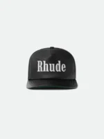 RHUDE LOGO LEATHER HAT