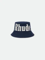 RHUDE OVERSIZED LOGO BUCKET HAT