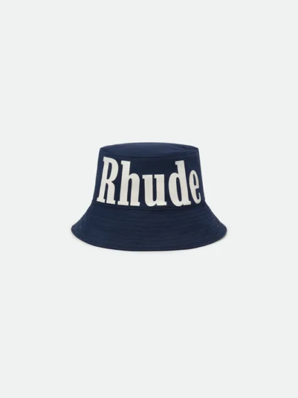 RHUDE OVERSIZED LOGO BUCKET HAT