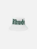 RHUDE OVERSIZED LOGO BUCKET HAT