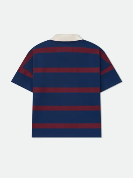 RHUDE STRIPED PIQUE POLO