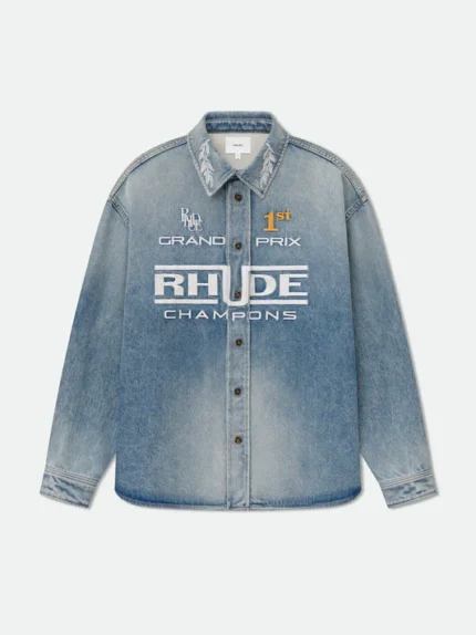 RHUDE TIRE DENIM OVERSHIRT