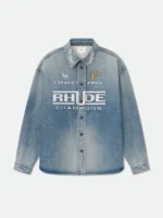 RHUDE TIRE DENIM OVERSHIRT