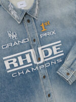 RHUDE TIRE DENIM OVERSHIRT