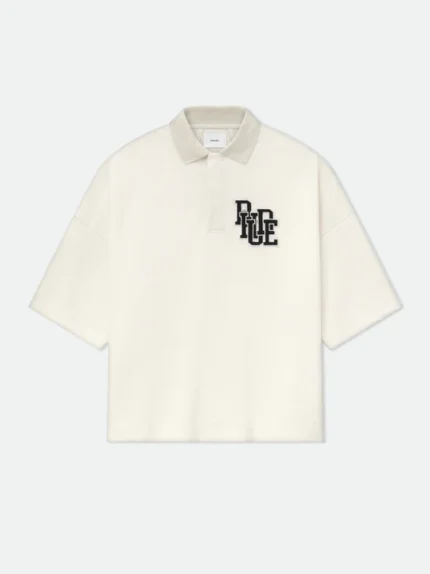 RHUDE PIQUE BOXY POLO SHIRT