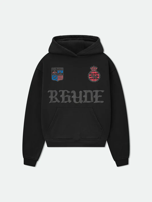 RHUDE COTE D'AZUR CREST OVERSIZED HOODIE