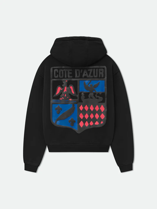 RHUDE COTE D'AZUR CREST OVERSIZED HOODIE