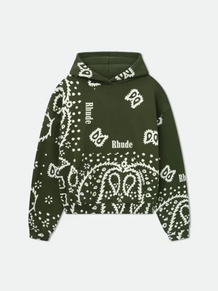 RHUDE BANDANA PRINT HOODIE