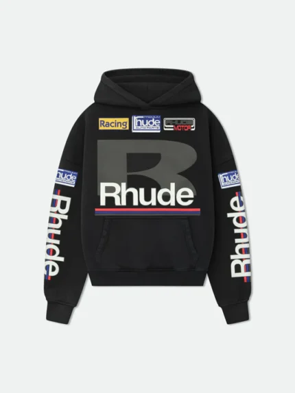 RHUDE PETROL PATCH HOODIE